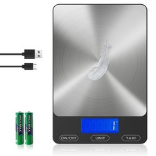 Food Scale -33lb Digital Kitchen for Ounces Grams Large, Black picture