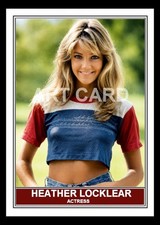 Heather Locklear Actress Art Card Blank Back picture