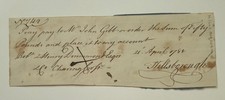 1781 EARL OF HILLSBOROUGH SIGNED £50 BANK DRAFT — BRITISH COLONIAL SECRETARY picture