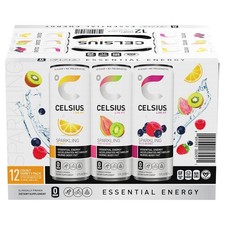 12 pack - CELSIUS Sparkling Variety Pack (Orange, Wild Berry, Kiwi Guava ) picture