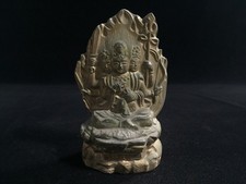 S0634 Vintage Japanese Buddhist Statue Multi Armed Deity Wrathful Buddha Art picture