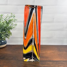 Kosta Boda Kaleidoscope Art Glass Sculpture Monika Backström Signed picture