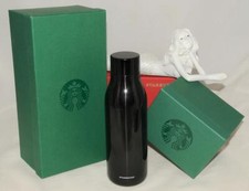 Starbucks ~ Shiny Black - Vacuum Insulated Cold Water Bottle 20 oz *BRAND NEW picture