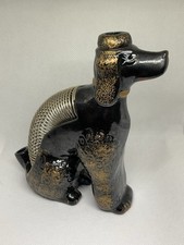 Vintage Retro Telephone Table BLACK POODLE Coil Back Letter & Pen Holder JAPAN  picture