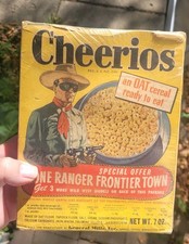 1948 Cheerios Lone Ranger Vintage Cereal Box Package Number 4 picture