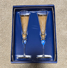 Mikasa Love Story❤️ Champagne Flutes 7 3/4 fl oz Set of 2 w/ Presentation Box picture
