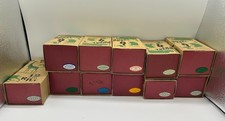 Vintage Senshukai Royal Pet Wooden Animal Figures Lot of 11 with Original Boxes2 picture