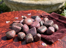 Red Ruby Crystal Tumbled (UV Reactive)(By The Piece Or Pound) Wholesale Supply picture