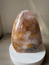 Large Golden Healer with Rose Quartz Freeform 7 lbs from Brazil picture
