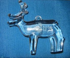 Orrefors 1986 Collectible CRYSTAL Christmas ORNAMENT picture
