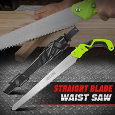 [Straight Blade]15.5'' Outdoor Garden Woodworking Hand Pruning Saw w/Scabbard picture