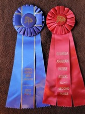 Georgia Arabian Horse Show Ribbon Award Equestrian Events 1980's picture