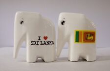 Set of 2 Modern Ceramic Elephant Salt and Pepper Shakers - Charming Home Decor picture