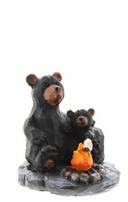 Lipco Black Bears Roasting Marshmallows Figurine, 4.5