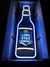 New Lone Star Beer Bottle Texas Neon Light Sign 17