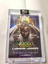 LeBron James 2023-24 TOPPS NOW Basketball Card LJ-40K 40,000 Pts Lakers IN HAND picture