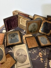 Vintage Lot of 1800s Photographs and Casings Photos Antique Pictures picture