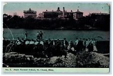 1913 State Normal School Exterior Building St. Cloud Minnesota Vintage Postcard picture
