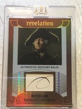 King Frederick The Great HANDWRITTEN Word Letter Cut Revelation Relic 58/99 Card picture