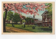 c1940 Anderson College South Carolina Red Brick Campus Postcard A-14 picture