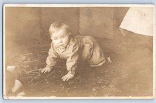 Baby Harland Hogue House Interior Monmouth IL DPO (1909-1999) RPPC Postcard picture