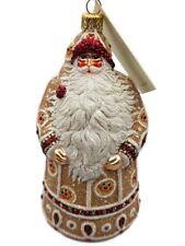 Patricia Breen Sublime Santa Gingerbread Face Christmas Holiday Tree Ornament picture