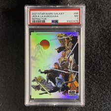 Jedi A La Kurosawa 2021 Topps Chrome Star Wars Galaxy #88 Refractor PSA 7 picture