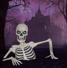 Costco Giant Ground Breaking Skeleton with LCD Eyes and Sound  picture