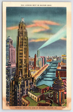 Postcard Showing Bird's Eye View Of Bridges, Chicago Illinois Unposted picture