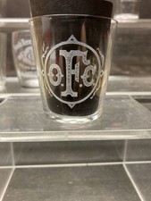 OFC Whiskey Fancy Etched Shot Glass picture