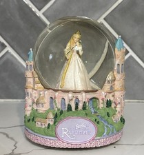 Rare 2002 Barbie as Rapunzel Musical Snow Globe Mattel Disney Princess Works picture