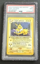 Pokémon Neo Destiny Light Jolteon 1st Edition #48/105 PSA 9 picture