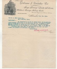 1894 Delorme & Quenton Co Toys, Fancy Goods. Milwaukee Illustrated Letterhead picture