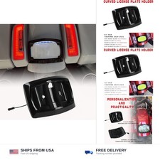 Curved License Plate Holder Bracket Frame LED Light For Touring 2024 2025 CVO... picture
