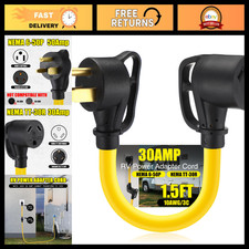 Tellegloww 1.5ft 50amp to 30amp Rv Power Adapter Cord， 3 Prong Etl Listed picture