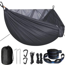 Portable Quick Setup Hammock with Mosquito net Travel Outdoor Camping Hammock Ha picture