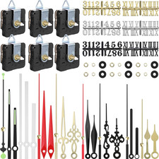6 Pieces Quartz DIY Wall Clock, 6 Clock Numerals Kit, Movement Mechanism picture
