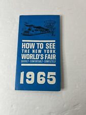 1965 New York City Worlds Fair Flushing Greyhound Bus Map Brochure Queens picture