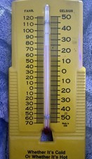 Vintage Minnesota The Star Metal Thermometer “Weather or Not”  picture