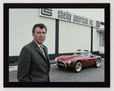 12X9 FRAMED CARROLL SHELBY PERFORMANCE IS MY BUSINESS SHELBY AMERICAN PHOTO picture