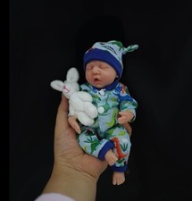 Full Silicone Reborn Baby Boy Doll Dinosaur Romper Rabbit Toy Accessories picture