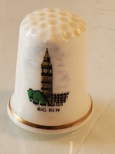 Vintage Big Ben Thimble FENTON gold gilding box1 picture