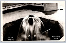 K24/ Chardon Ohio RPPC Postcard c1940s Deep Spring Water  158 picture