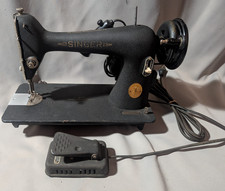 1941 Singer Model 66 Godzilla Crinkle Sewing Machine Foot Pedal Tested Working picture