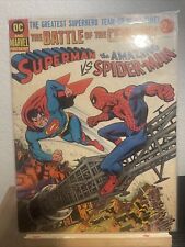 DC AND MARVEL PRESENT SUPERMAN VS. SPIDER-MAN Treasury Edition Comics 1976 picture
