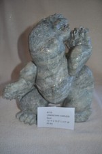 Vintage Abstract Inuit Soapstone Carving Unknown Carver picture