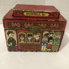 1968 San Francisco Cable Car Music Jewelry Box Takahashi by Rex Cards Powell St picture