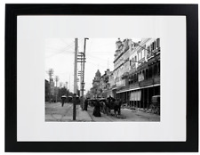 1897 Canal Street New Orleans Louisiana Historic Matted & Framed Picture Photo picture