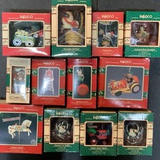VTG Enesco Christmas Ornaments Lot of 12 NIB late 80s/early 90s All NIB picture