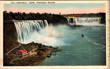 1920s Niagara Falls General View Postcard Steel Arch Bridge NY/ON picture